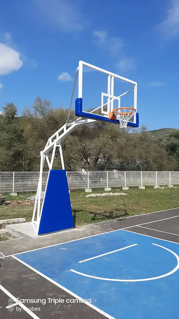 Postavljanje košarkaške konstrukcije TK2 Studentski dom Foča